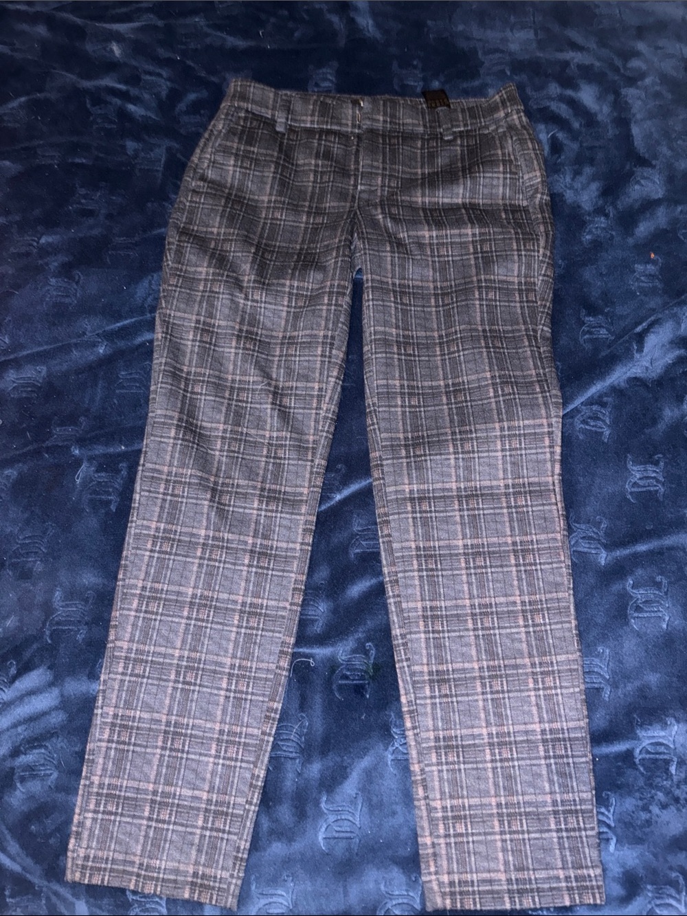 Liverpool Gray Plaid Women's Dress Pants